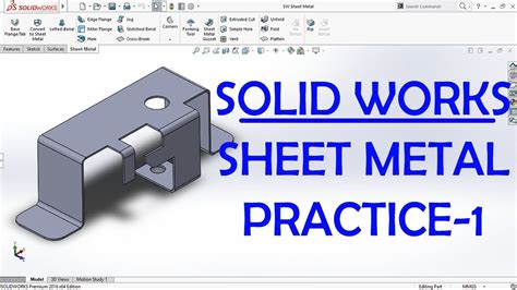 solidworks sheet metal tips|solidworks sheet metal practice exercises.